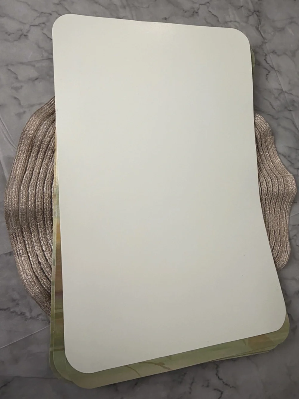 6Pc Botanical Watercolor Look Dining Placemats Sage Muted Dinners Parties Nature